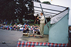 Jim performing in Kirkcudbright